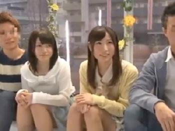 素人カップル二組ナンパ!金の力でスワッピングファックさせちゃいました美少女乱交のエロ動画