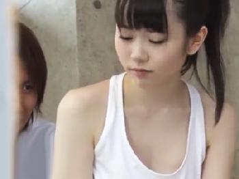 色白フワ乳生徒に目を付けたクソコーチのセクシャルハラスメントテニスレッスン巨乳女子校生ロリ痴女フェラ水卜さくらのエロ動画