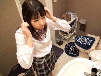 コスプレ喫茶の店員さんが持参の衣装に着替えてイメクラFUCK素人女子校生美少女盗撮のエロ動画