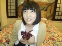 ガチリーマンオッサンに円光でついて行ったら3P展開素人美少女広瀬うみのエロ動画