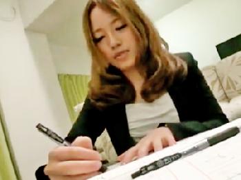 「だめですよぉ」生徒の親に欲情され犯される美人家庭教師巨乳素人お姉さんギャル顔射のエロ動画