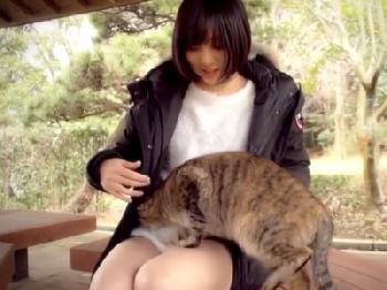 猫が大好きなショートヘア美形少女が欲情→ホテルで濃密な撮影パコ美少女ロリぶっかけ広瀬うみのエロ動画