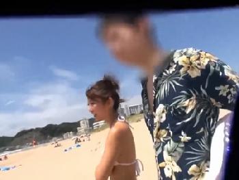 「あぁあ!彼氏のよりイイ…」巨大乳房彼女が媚薬マッサで絶頂絶頂昇天しながら寝取られハメ巨乳素人ギャル水着ナンパマッサージのエ...