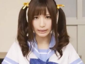 ツンデレの美形少女女子校生が生意気な後輩のイクまで手を緩めないピストンに身悶えイキ美少女顔射のエロ動画