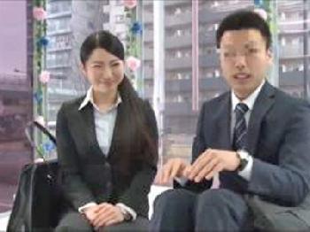 マジックミラー号でのゲームがエスカレートし男女の関係になっちゃう同僚素人お姉さんOLのエロ動画