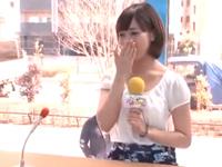 女子アナ志望の女子大生が淫語研修させられながらの中出し交尾素人美少女痴女のエロ動画