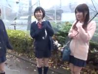制服姿のイマドキ女子校生と援助交際ハメ→淫女マンコに大人精液中出し注入!巨乳美少女ロリのエロ動画
