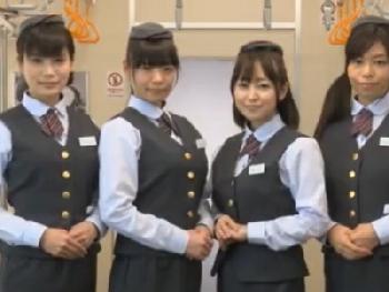 これでコロナ禍の満員電車もリラックス!女性器鉄道による性サービス巨乳OLコスプレ乱交のエロ動画