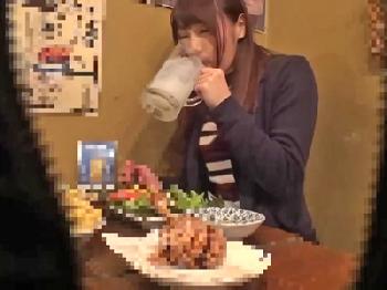 「へ？中に出したの？」相席居酒屋で出会って即ハメ素人お姉さん中出しナンパ盗撮のエロ動画