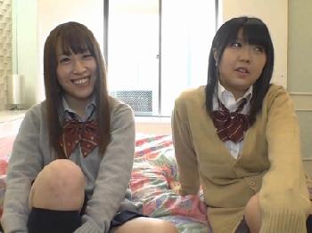 『お金くれるならいいょ』売女ド淫乱な円光女子校生と3P!巨乳素人美少女顔射ハメ撮りのエロ動画