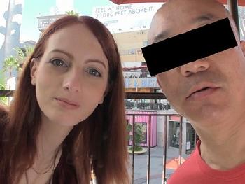 ロサンゼルスでナンパした24歳・マダム!恥ずかしがり屋なのにアメリカ仕込みの超フェラチオテク巨乳素人人妻のエロ動画