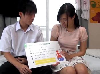 『中で‥出ちゃったの?』巨大オッパイ女子大生カテキョを騙して…生徒を中出し筆おろし!巨乳素人家庭教師童貞盗撮のエロ動画