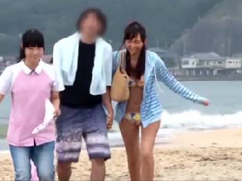 「イクッ逝っちゃうぅ！」マジックミラー号の女性スタッフ使ってナンパ→悪質エステ巨乳素人お姉さんマッサージのエロ動画