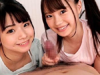 『私たちのお尻で気持ちよくなって♥』幼顔が痴女デビル化→肉厚に挟まれながら蠱惑的3P美少女ロリ中出し松本いちか丘えりなのエロ...