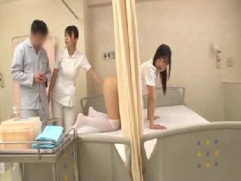 子種溜め過ぎな患者の為の射精を促すために美人看護師が献身的セックスW美少女お姉さん看護婦ハメ撮りのエロ動画