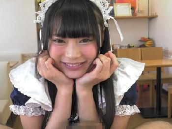 『たまたまパンパンですね…』セルフイラマチオでイチモツを吸い尽くす幼顔メイド美少女ロリコスプレフェラなつめ愛莉のエロ動画