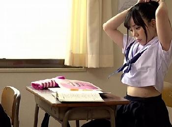 まさに制服美処女!清楚清純派の理想形であるポニテ女子校生とパコりまくり美少女ロリ有馬すずのエロ動画