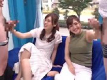 勃起男根の感触で思わずヌレヌレになってしまった奥様のマジックミラー号パコ巨乳素人人妻ナンパ乱交のエロ動画