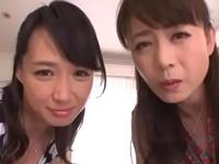 欲求不満な熟痴女2人が互いの息子を誘惑して3P近親交尾開始！巨乳人妻熟女顔射ぶっかけ近親相姦三浦恵理子安野由美のエロ動画