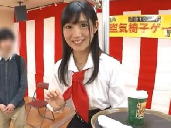 空気椅子ゲームで失敗してしまった清楚清純きれいなお姉さんが罰としてのハメで中出しされ本気イキのエロ動画