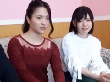 射精一発で一万円！女子大生コンビが男友人をイカセまくり素人美少女手コキ乱交のエロ動画