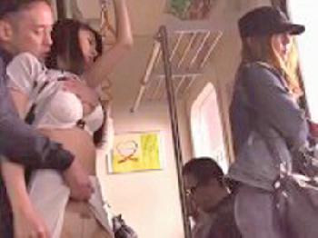 おとり捜査で痴漢の快楽の虜になってしまった奥さん捜査官人妻のエロ動画