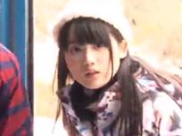 男友人とスノボに来た美形お姉さんが素股だけの約束を破られ否応なしに中出し素人美少女レイプのエロ動画