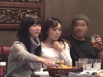 これが噂のギャラ飲み!SNSで募集したガチ素人2人を連れ込んでハメ撮り!巨乳ギャルのエロ動画