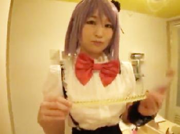 「まだ出しちゃダメぇ!!」コスプレ衣装に着替えてくれる彼女に大量顔面射精美少女顔射ハメ撮りのエロ動画