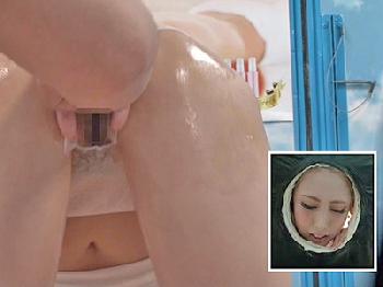 渋谷でナンパしたモデル系ギャルに陰茎マッサージ巨乳素人のエロ動画