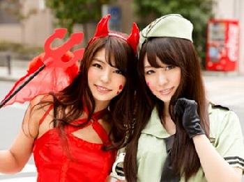 ハロウィンナンパ！ガチでかわいい子だけに絞って中出し乱交！素人コスプレハメ撮りのエロ動画