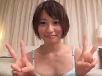 ショートヘアのぐうカワ素人とのハメ撮りが最高美少女ロリのエロ動画