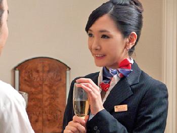 乗客だけが利用できる完全会員制の現役CAデリヘルお姉さんパンスト顔射水沢のののエロ動画