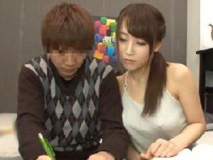 むッちリ巨大バストなお姉さんにノーブラ姿で誘惑され→禁断の濃密パコ！巨乳中出し痴女の無料エロ動画