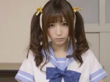 『ダメダメまたイっちゃう！』オナニーばっかりしてる天使のような女子校生極太陰茎で調教！！美少女顔射天使もえの無料エロ動画