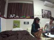 お持ち帰りした素人お姉さんをカメラだらけの部屋に通して交尾！ハメ撮り盗撮の無料エロ動画