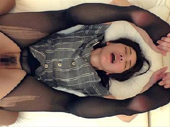 黒パンストフェチ必見!!SNSで知り合った変態美脚妻とパンストプレイsEX!!！中出し素人フェラ人妻の無料エロ動画