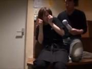 北海道居酒屋で働く巨乳女子大生を裏で密かに挿入撮り敢行！美少女素人ぶっかけナンパの無料エロ動画