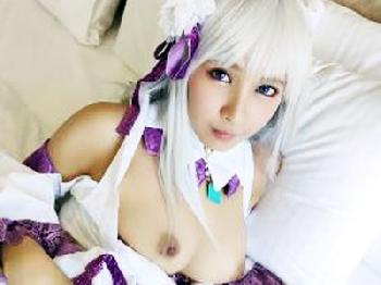 奇跡のミニ系巨大オッパイ天使！Hカップ巨乳の反則美形少女とのリアル子作りパコ美少女コスプレ中出しのエロ動画