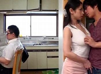 息子の巨根が気になっていた若奥様・義父の胸チラに我慢ならなくなった息子…双方合意の禁断の近親相姦巨乳痴女人妻のエロ動画