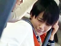 至る所で男にカラダを求められる黒髪女子校生→ドМ性癖開花でペニ棒受け入れ美少女痴女中出し痴漢のエロ動画