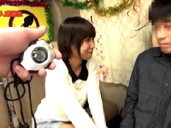 マスカッツのアイドル女優が素人男性に凄いテク披露→猛烈フェラチオテクで即絶頂巨乳ロリ痴女手コキ湊莉久のエロ動画