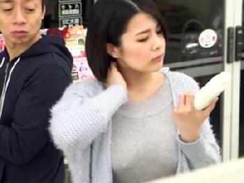 ノーブラで買い物に行ったばかりにレイプ被害に遇う巨乳乳房妻人妻のエロ動画