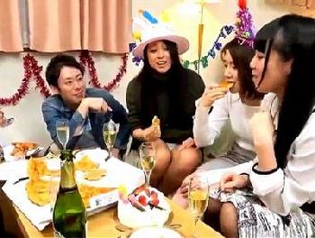 パリピな同級生のせいで酒を飲まされ寝取られられた彼女！悪ノリ過ぎる大乱交で種付け調教お姉さん痴女中出しのエロ動画