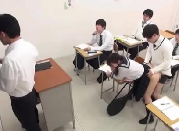 先生にバレなければ何でもOK!?だるまさんが転んだ形式でぶち込んじゃうイケナイ女子校生！美少女ロリのエロ動画