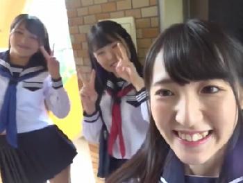 『今日は…先生の家に来ました…』痴女女子校生3人と代わる代わるハーレムSEX！美少女乱交のエロ動画