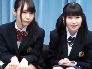 モニター調査と称して捕獲した美形少女童顔女子校生コンビと乱交ファック性交美少女ロリのエロ動画