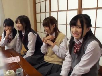 修学旅行に来た童顔美形少女達が欲情した男子に襲われて乱交ハメ開始女子校生美少女のエロ動画