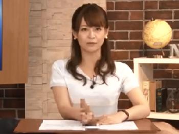 ニュース原稿を読みながら様々な方法で肉棒を刺激する淫乱女子アナウンサー達お姉さん顔射フェラ手コキぶっかけのエロ動画