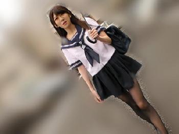 純情な表情が快楽に歪んでいくオジサンの大好物な清純清楚女子校生美少女パンスト有坂深雪のエロ動画